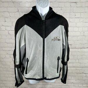 AXO Sport Freeon Mesh Black Gray Full Zip Motorcycle Jacket Men’s L